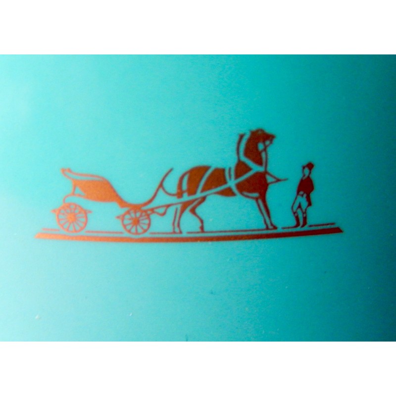 Bracelet émail Hermès Caléche bleu atoll XL 7 cm Zoom En solde. Précédent. Suivant