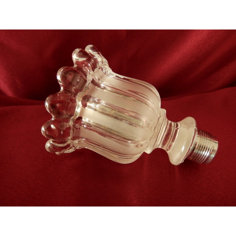 Baccarat 4 Bougeoirs Bambous Avec Ses Photophores Baccarat H