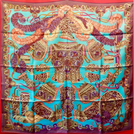 Carré foulard Hermès Sous l'égide de Mars.