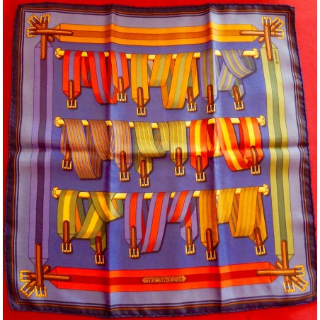 Pochette gavroche Hermès Les sangles