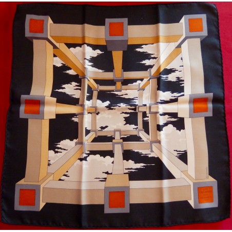Pochette gavroche Hermès Perspective édition limitée