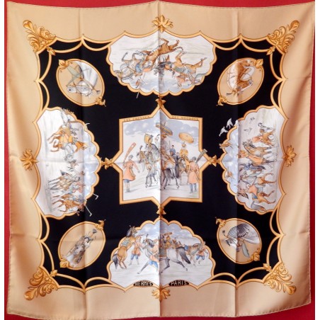 Carré Hermès Les chevaux des moghols