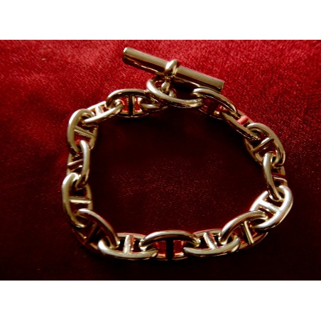 Bracelet chaine d'ancre Hermès argent