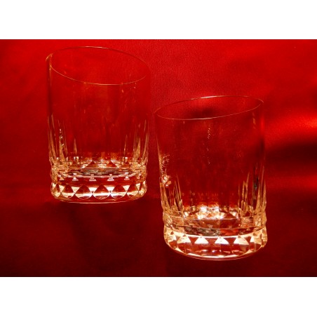 Verres gobelets à whisky Baccarat Piccadilly, Buckingham (hauteur 10,5 cm)