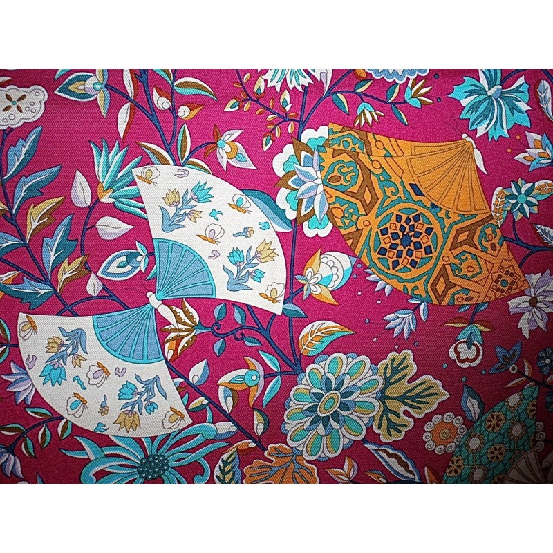 Écharpe En Coton Rouge à Fleurs – 100x100 Cm – Carré Multifonctionnel Freak Scene