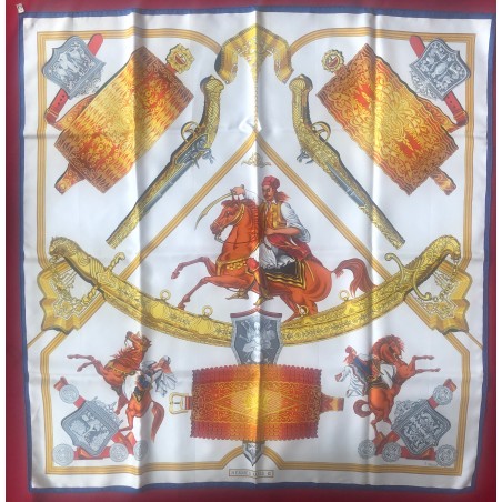 Carré foulard Hermès 1821-Cavaliers ottomans