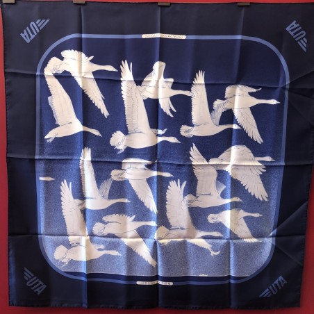 carré foulard Hermès Oiseaux migrateurs édition limitée UTA