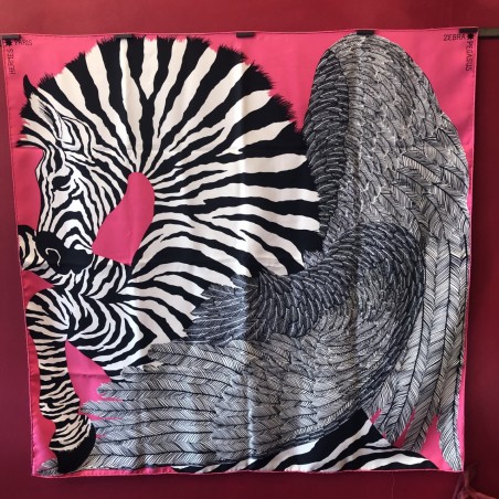 Carré foulard Hermès Zebra pégasus