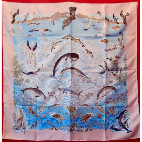 Carré foulard Hermès Vie précieuse de la Méditerranée