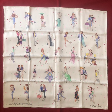 Carré foulard Hermès Les parisiennes