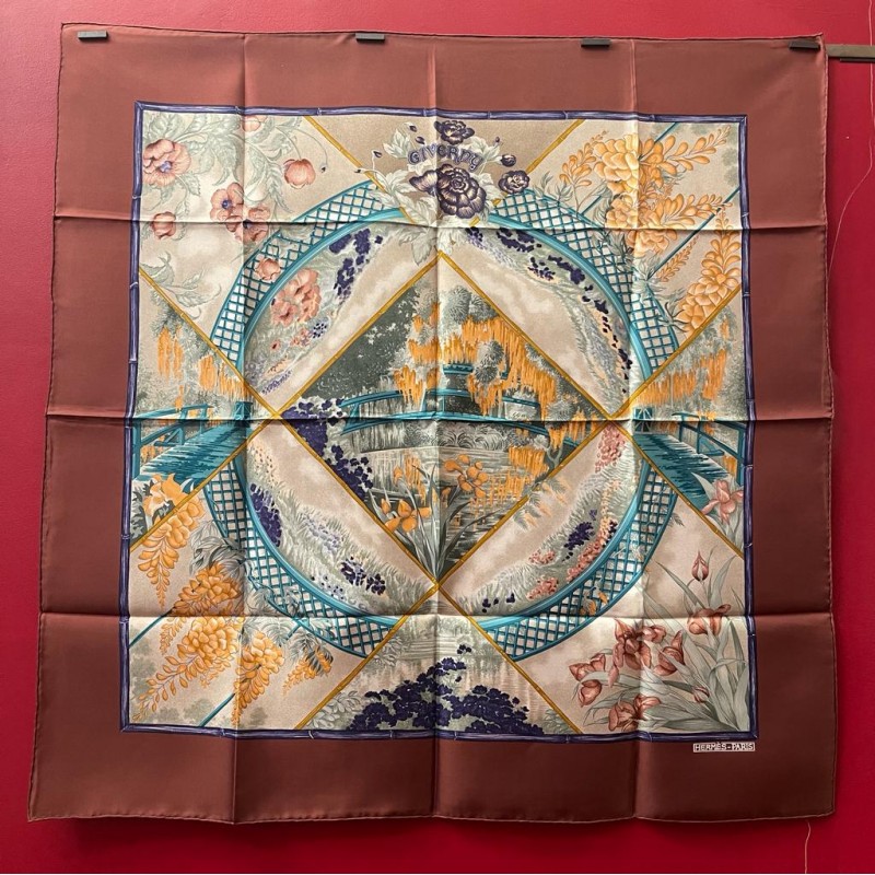 Foulards - Foulard Gil de Losne Paris motifs ornements style parure