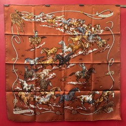 Carré foulard Hermès Les...