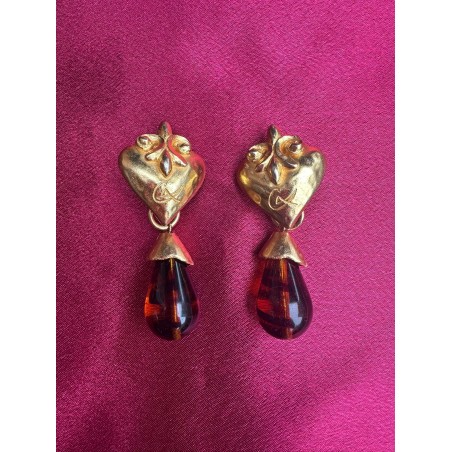 Boucles d'oreilles pendantes Christian Lacroix