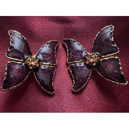 Boucles d'oreilles Yves Saint Laurent "Papillons"