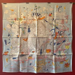 Carré foulard Hermès Sur...