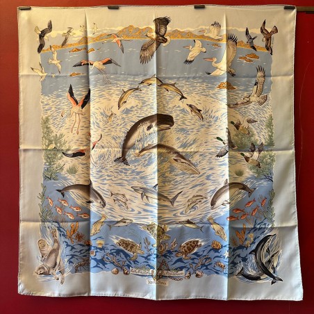 Carré foulard Hermès Vie précieuse de la Méditerrannée