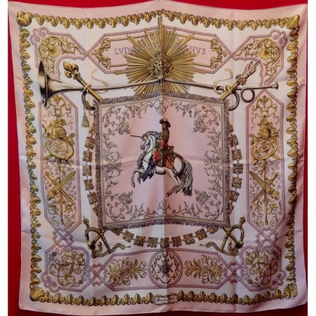 Carré foulard Hermès Ludovicus Magnus (Louis XIV)