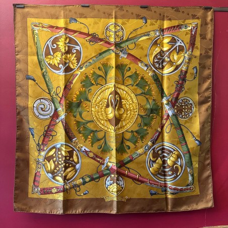 Carré foulard Hermès Daïmyo princes du soleil levant