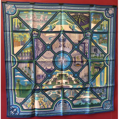 Carré foulard Hermès Flânerie à Versailles