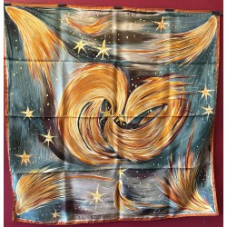 Carré foulard Hermès Feux...