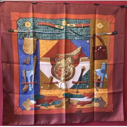 Carré foulard Hermès Tout cuir