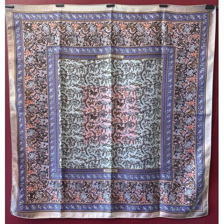 Carré foulard Hermès Chasse en Indes