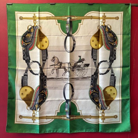 Carré foulard Hermès Carrick à pompe