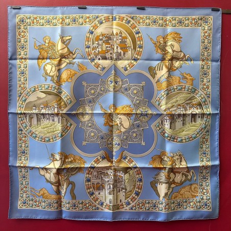 Carré foulard Hermès Le triomphe de Paladin
