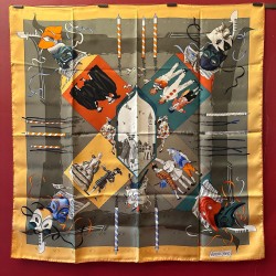 Carré foulard Hermès...