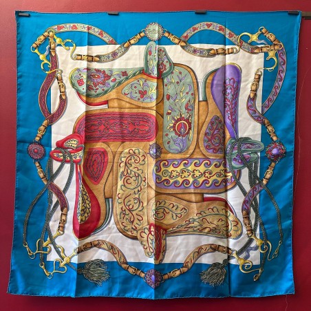 Carré foulard Hermès Festival renommé Festival des amazones