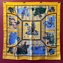 Carré foulard Hermès Chocs...