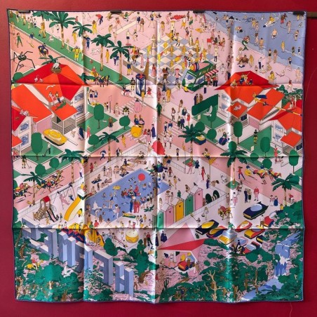 Carré foulard Hermès On the beach