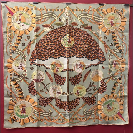 Carré foulard Hermès L'ombrelle magique