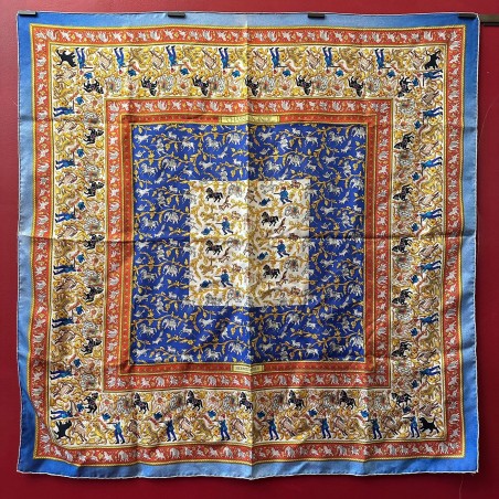 Carré foulard Hermès Chasse en Inde