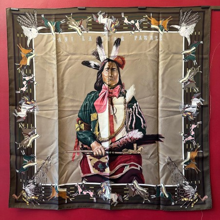 Carré foulard Hermès Pani la Shar Pawnee