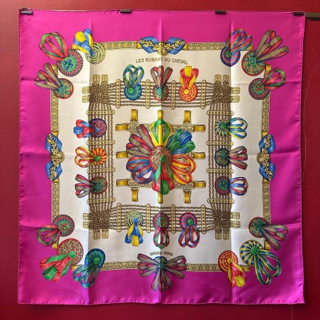 Carré foulards Hermès Les rubans du cheval