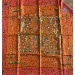 Carré foulard Hermès Pays...