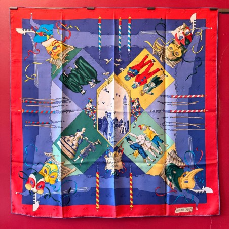 Carré foulard Hermès Le carnaval de Venise