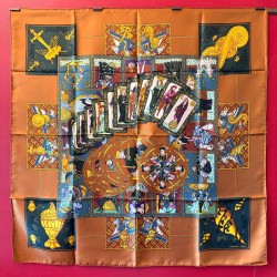 Carré foulard Hermès Le tarot