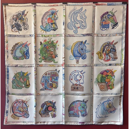 Carré foulard Hermès Chevaloscope