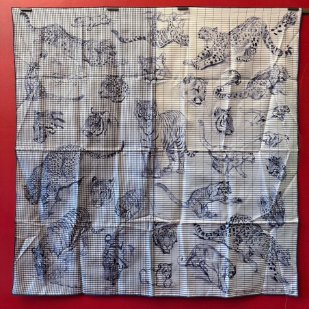 Carré foulard Hermès Dans l'atelier de Robert Dallet