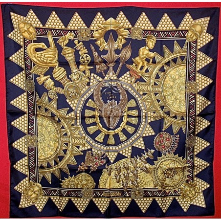 Carré foulard Hermès L'or des chefs