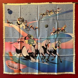 Carré foulard Hermès Space...