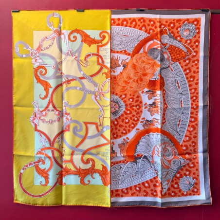 Carré foulard Hermès Instruction du roy/ casques et plumets