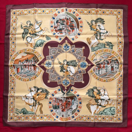 Carré foulard Hermès Le triomphe de Paladin