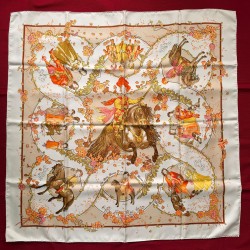 Carré foulard Hermès Les...