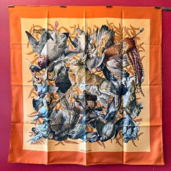 Carré foulard Hermès Gibiers