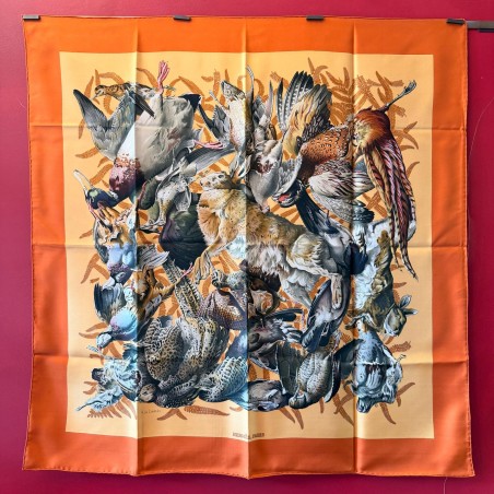 Carré foulard Hermès Gibiers