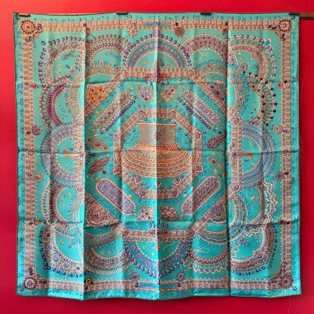 Carré foulard Hermès parure des maharajas