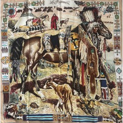 Carré foulard Hermès Les...